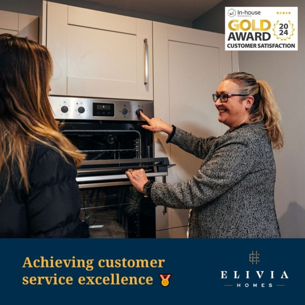Elivia Homes Gold award winning customer service